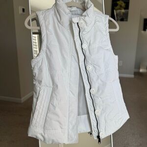 Women's White Gilet Vest